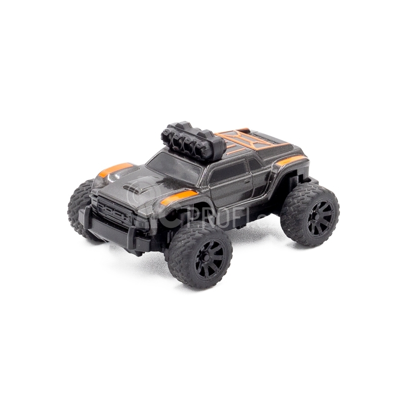 Turbo Racing 1/76 Off-Road RC Car RTR (šedá s oranžovým pruhem)