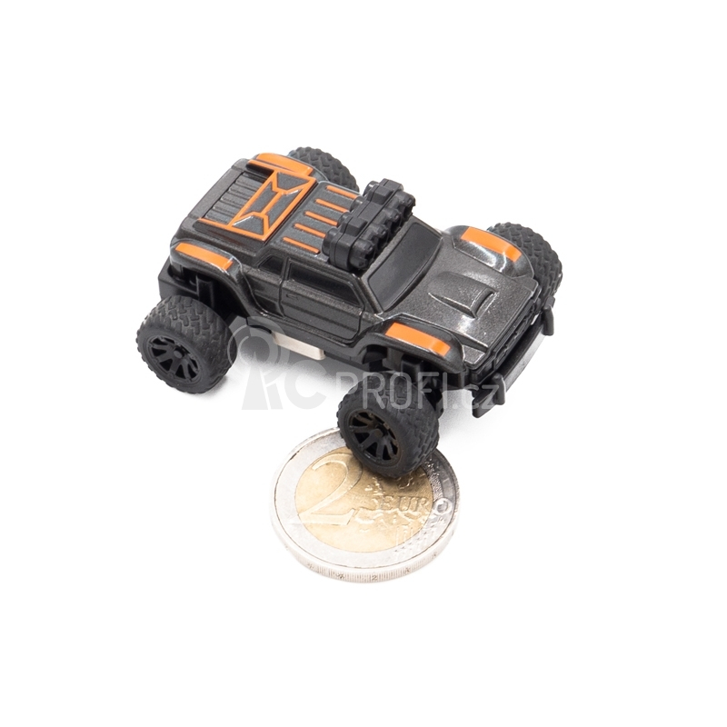 Turbo Racing 1/76 Off-Road RC Car RTR (šedá s oranžovým pruhem)