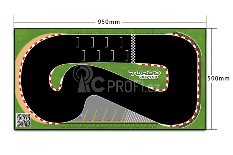 Turbo Racing zavodní koberec/dráha (500x950mm)