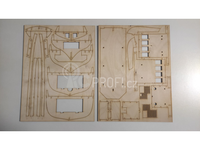 RC stvebnice Türkmodel Liman 2 přístavní remorkér 1935 1:20 kit