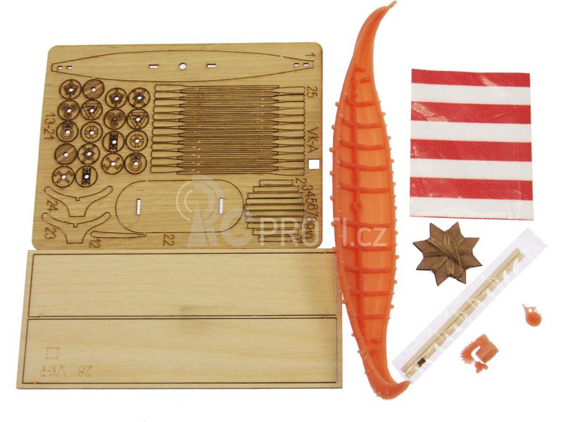 Türkmodel vikingská loď 1:87 kit