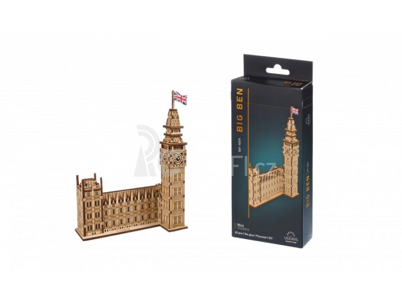 Ugears 3D dřevěné mechanické puzzle Big Ben