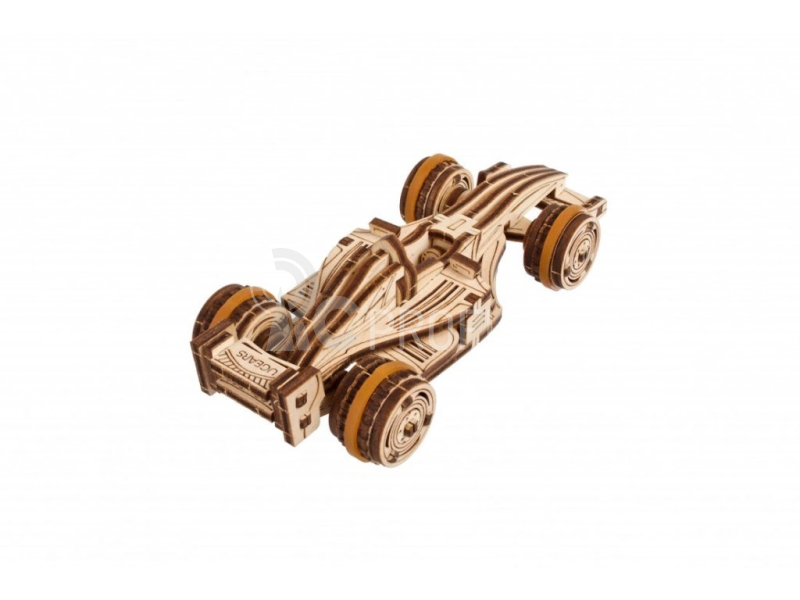 Ugears 3D dřevěné mechanické puzzle Compact Racer