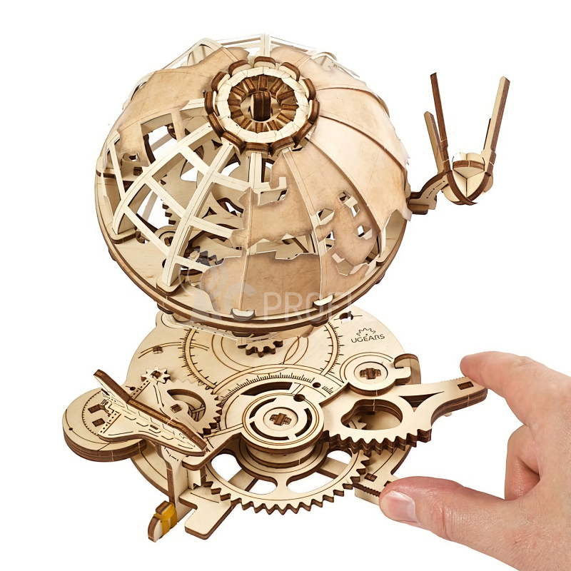 Ugears 3D dřevěné mechanické puzzle Globus