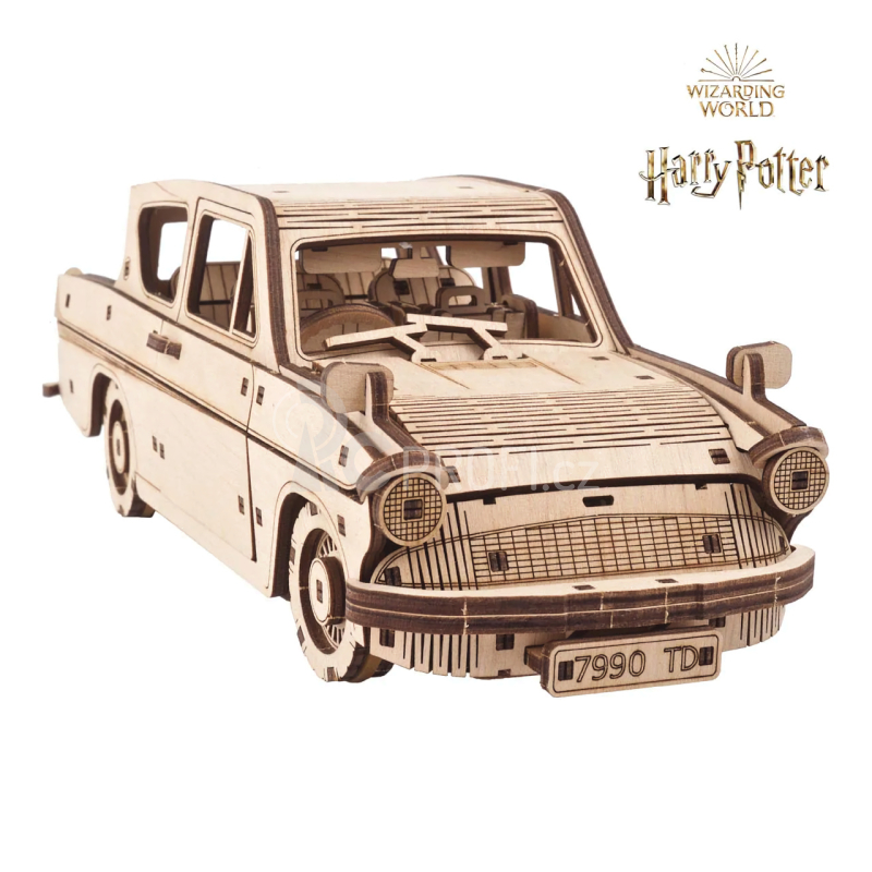 Ugears 3D dřevěné mechanické puzzle Harry Potter Létající Ford Anglia