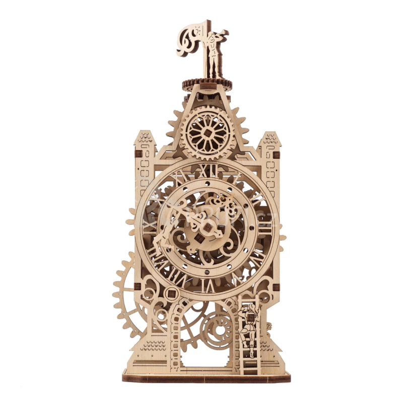 Ugears 3D dřevěné mechanické puzzle Hodinová věž