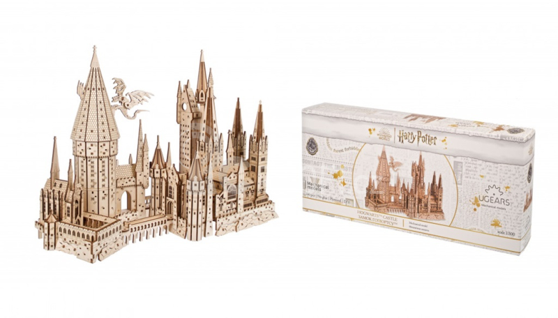 Ugears 3D dřevěné mechanické puzzle Hrad Bradavice, Harry Potter