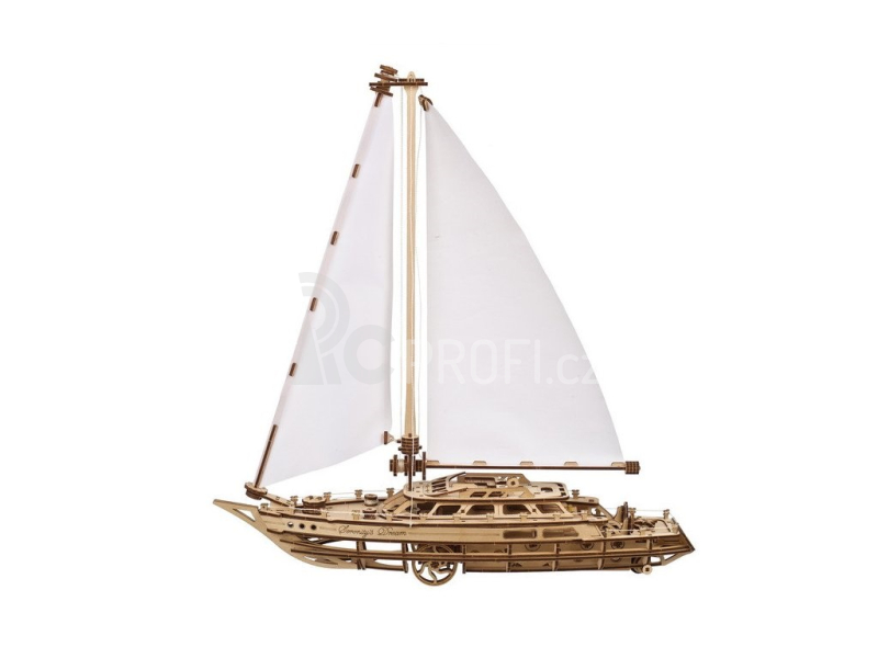 Ugears 3D Dřevěné mechanické puzzle Jachta The Ocean Beauty