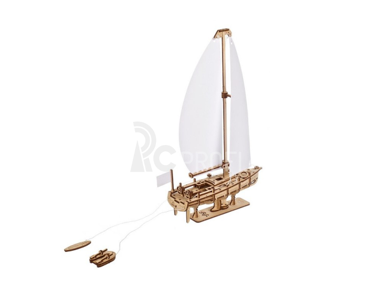 Ugears 3D dřevěné mechanické puzzle Jachta The Ocean Beauty