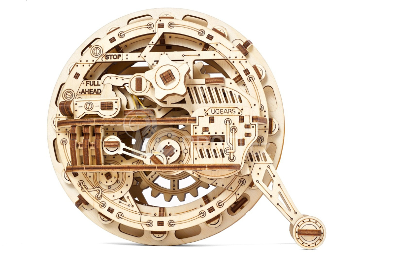 Ugears 3D dřevěné mechanické puzzle Jednokolka (monowheel)