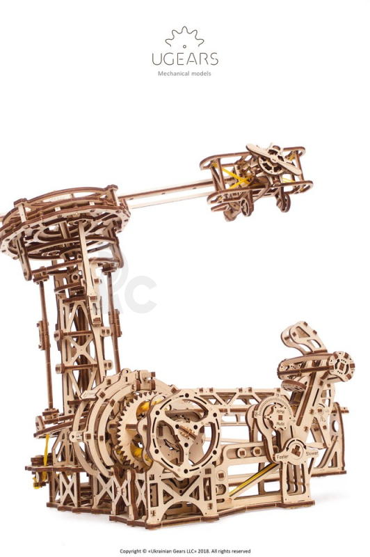 Ugears 3D dřevěné mechanické puzzle Létající stroje