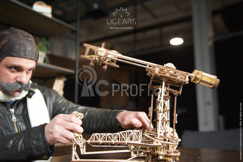 Ugears 3D dřevěné mechanické puzzle Létající stroje