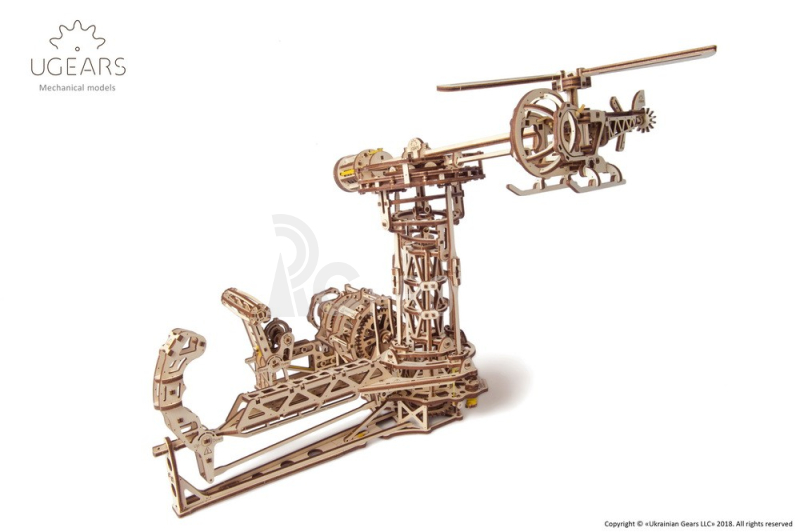 Ugears 3D dřevěné mechanické puzzle Létající stroje