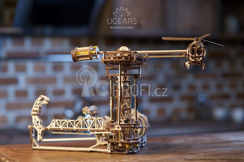 Ugears 3D dřevěné mechanické puzzle Létající stroje