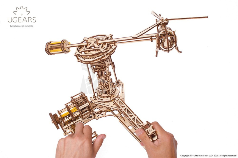 Ugears 3D dřevěné mechanické puzzle Létající stroje