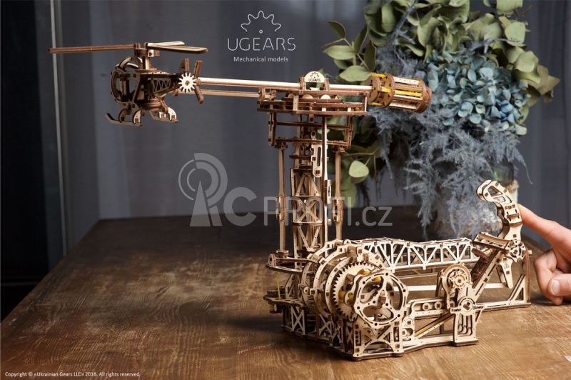 Ugears 3D dřevěné mechanické puzzle Létající stroje