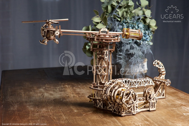 Ugears 3D dřevěné mechanické puzzle Létající stroje