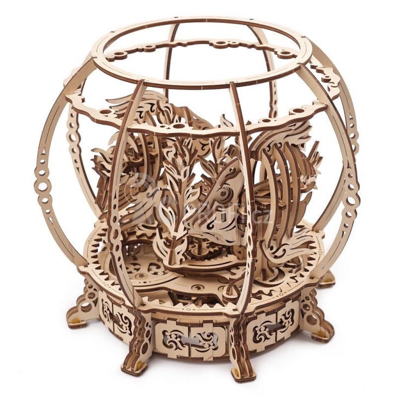 Ugears 3D dřevěné mechanické puzzle Mechanické akvárium
