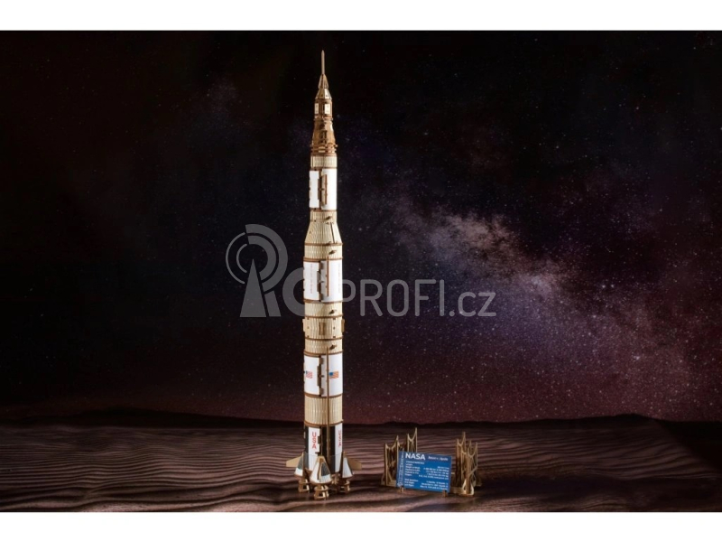 Ugears 3D dřevěné mechanické puzzle NASA, Saturn V