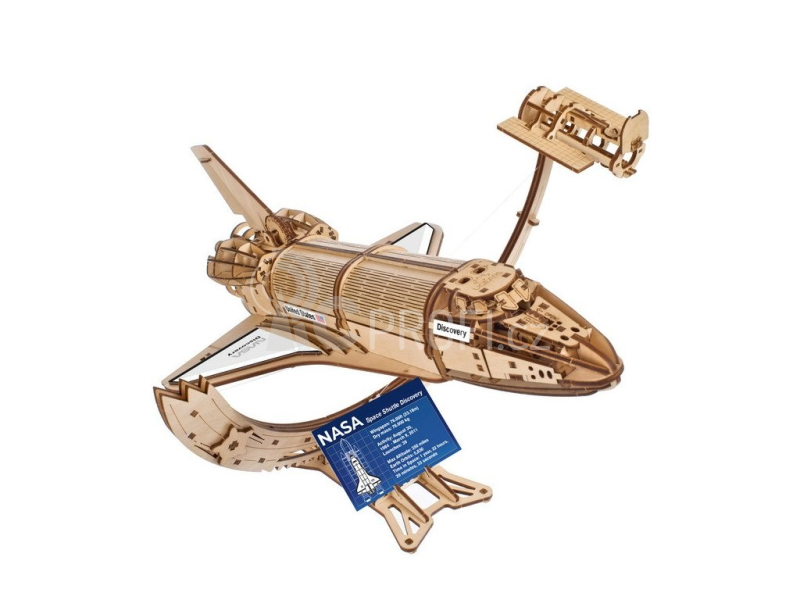 Ugears 3D Dřevěné mechanické puzzle NASA Vesmírný raketoplán