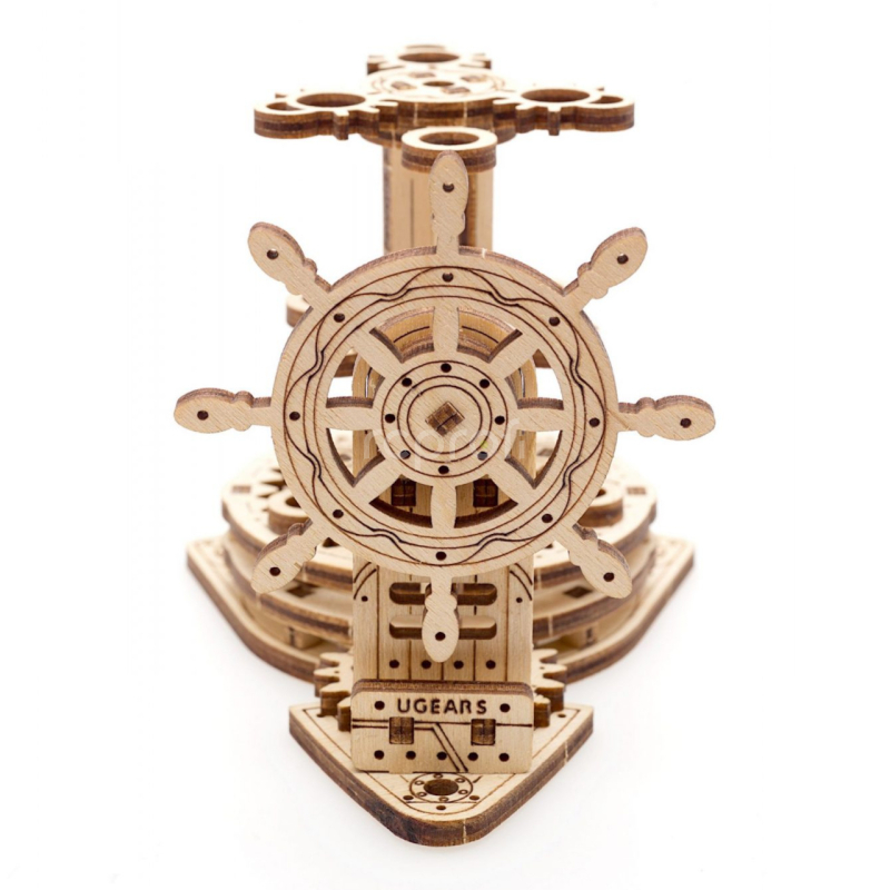 Ugears 3D dřevěné mechanické puzzle Organizér na psací potřeby