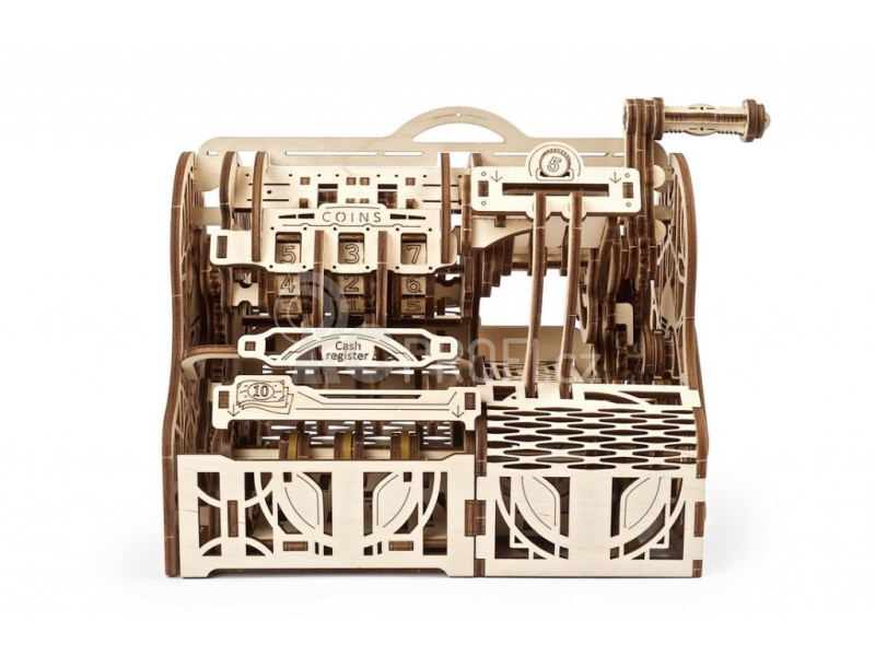 Ugears 3D dřevěné mechanické puzzle Pokladna