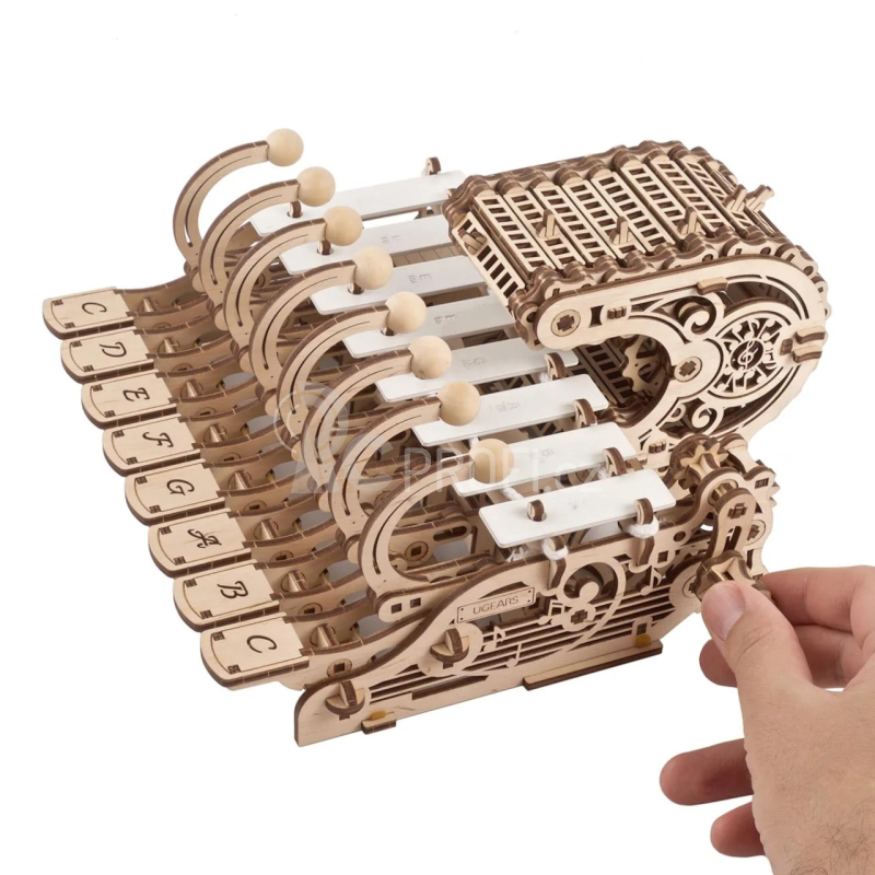 Ugears 3D dřevěné mechanické puzzle Programovatelná celesta