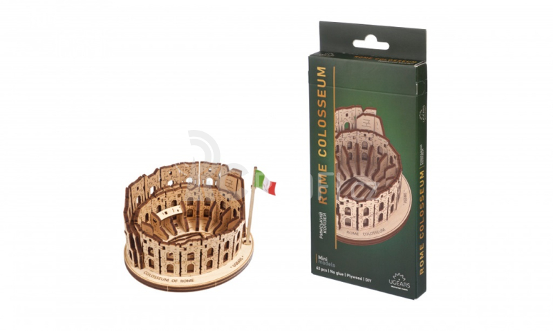 Ugears 3D dřevěné mechanické puzzle Římské Koloseum