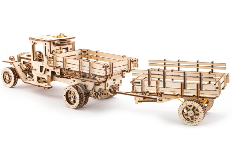 Ugears 3D dřevěné mechanické puzzle Sada příslušenství pro náklaďák UGM-11
