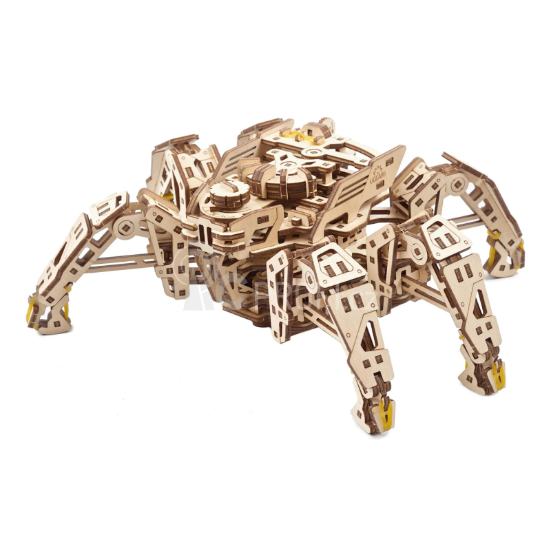 Ugears 3D dřevěné mechanické puzzle Šestinohý průzkumník (hexapod)