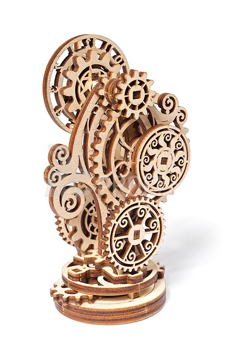 Ugears 3D dřevěné mechanické puzzle Steampunkové hodiny