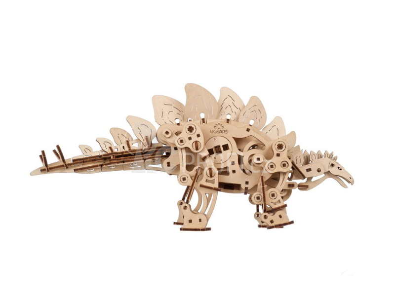 Ugears 3D dřevěné mechanické puzzle Stegosaurus