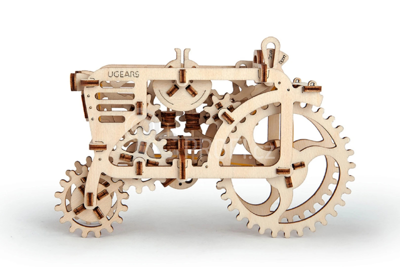Ugears 3D dřevěné mechanické puzzle Traktor