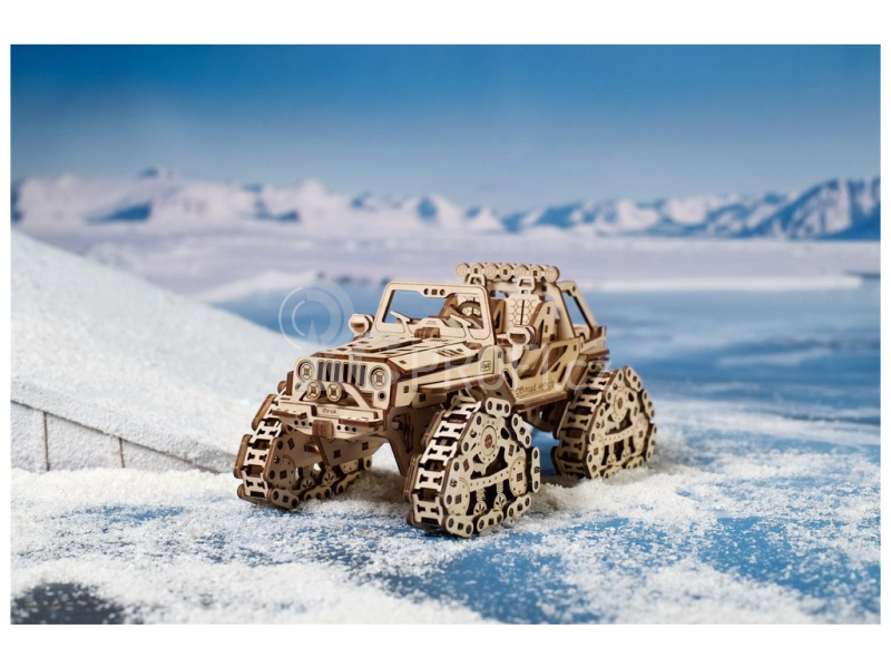 Ugears 3D dřevěné mechanické puzzle Triceratops
