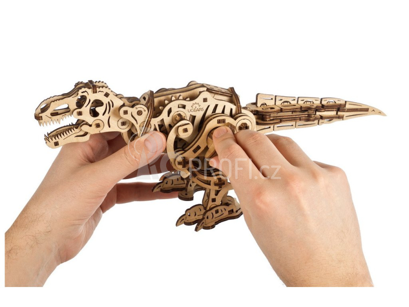 Ugears 3D dřevěné mechanické puzzle Tyrannosaurus Rex