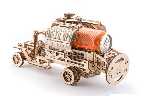 Ugears 3D dřevěné mechanické puzzle UGM-11 Náklaďák s cisternou