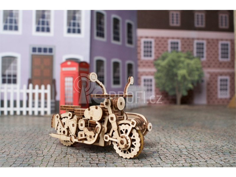 Ugears 3D dřevěné mechanické puzzle Vojenské nákladní auto