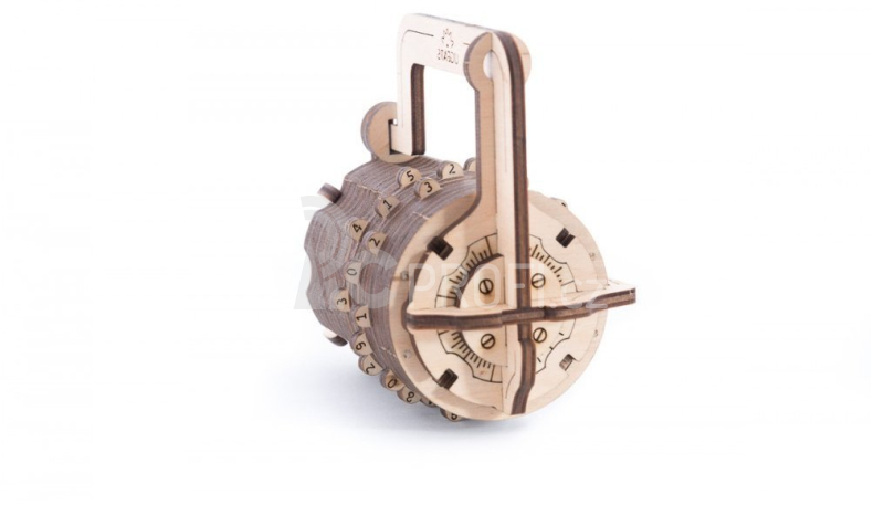 Ugears 3D dřevěné mechanické puzzle Zámek