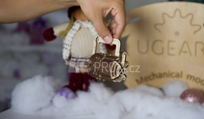 Ugears 3D dřevěné mechanické puzzle Zámek
