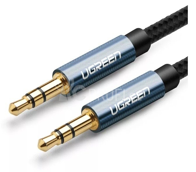 UGREEN stereo audio kabel 3.5mm jack 1m, modrý