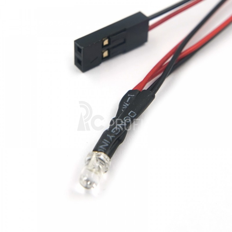 Ultra svítivý F/R LED světelný kit pro Traxxas TRX-4M (3mm LED - 2x bílá, 2x červená)