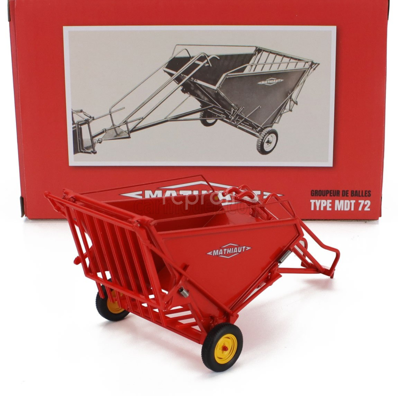 Universal hobbies Accessories Mathiaut Mdt 72 - Small Bale Collecting Cart 1:32 Red