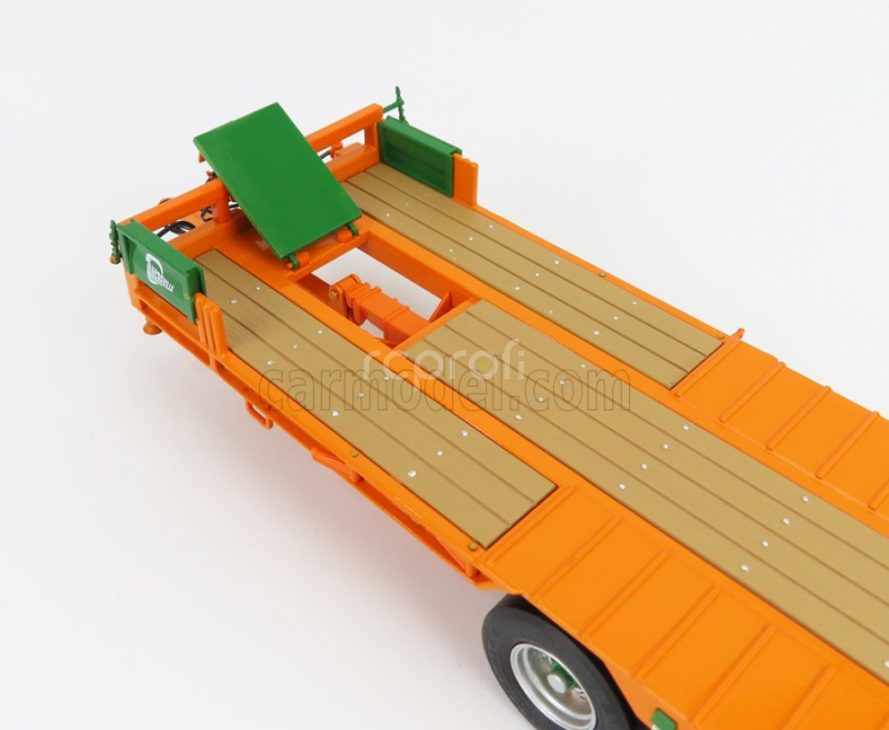 Universal hobbies Accessories Rimorchio Pe 32 - Trailer For Tractor 1:32 Ochre Green