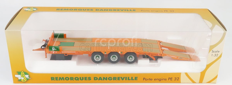 Universal hobbies Accessories Rimorchio Pe 32 - Trailer For Tractor 1:32 Ochre Green
