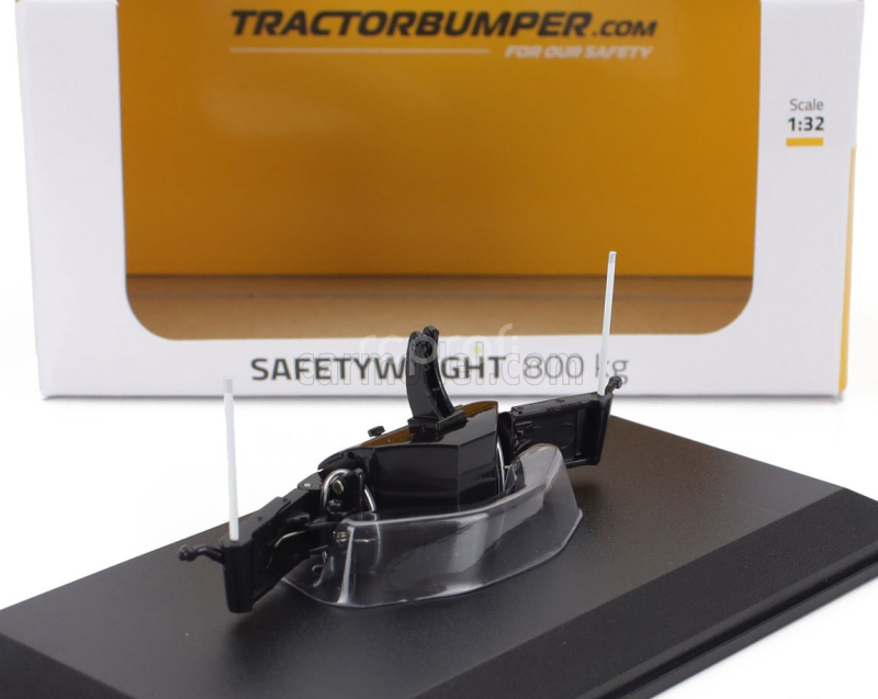Universal hobbies Accessories Tractor Bumper For Case-ih - Safety Weight 800kg. 1:32 Black