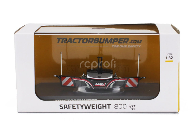 Universal hobbies Accessories Tractor Bumper For Case-ih - Safety Weight 800kg. 1:32 Black