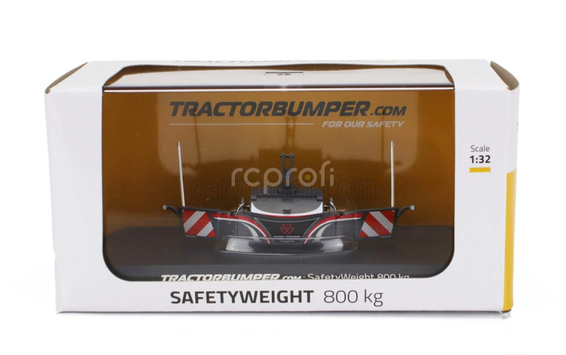 Universal hobbies Accessories Tractor Bumper For Massey Ferguson - Safety Weight 800kg. 1:32 Grey