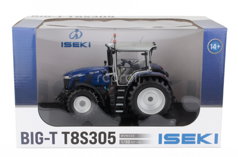 Universal hobbies Iseki Big-t T8s 305 Tractor 2022 1:32 Modrá Černá