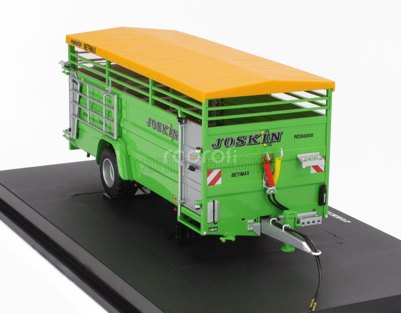 Universal hobbies Joskin Betimax Rds6000 Trailer Livestock Transporter - Carrello Trasporto Animali 1:32 Stříbrná Žlutá