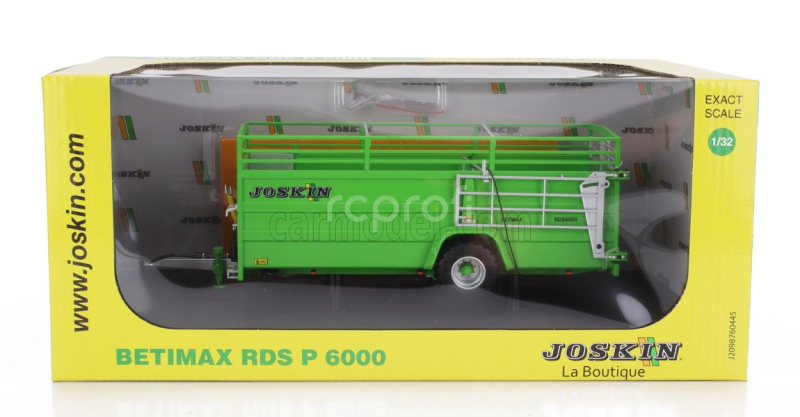 Universal hobbies Joskin Betimax Rds6000 Trailer Livestock Transporter - Carrello Trasporto Animali 1:32 Stříbrná Žlutá